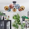 Ripoll Deckenleuchte Glas 15 cm Blau, Gold, Kupferfarben, 7-flammig