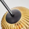 Ripoll Deckenleuchte Glas 15 cm Chrom, Gold, Klar, Kupferfarben, Rauchfarben, 7-flammig