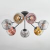 Ripoll Deckenleuchte Glas 15 cm Chrom, Gold, Klar, Kupferfarben, Rauchfarben, 7-flammig