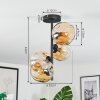 Ripoll Deckenleuchte Glas 15 cm Bernsteinfarben, 4-flammig