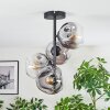 Ripoll Deckenleuchte Glas 15 cm Klar, Rauchfarben, 4-flammig