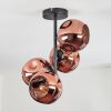 Ripoll Deckenleuchte Glas 15 cm Kupferfarben, 4-flammig