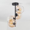 Koyoto Deckenleuchte Glas 15 cm Bernsteinfarben, Klar, 4-flammig