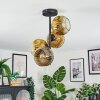 Ripoll Deckenleuchte Glas 15 cm Gold, Klar, 4-flammig