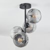 Ripoll Deckenleuchte Glas 15 cm Klar, Rauchfarben, 4-flammig