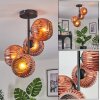 Ripoll Deckenleuchte Glas 15 cm Kupferfarben, 4-flammig
