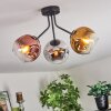 Ripoll Deckenleuchte Glas 15 cm Chrom, Gold, Klar, Kupferfarben, Rauchfarben, 3-flammig