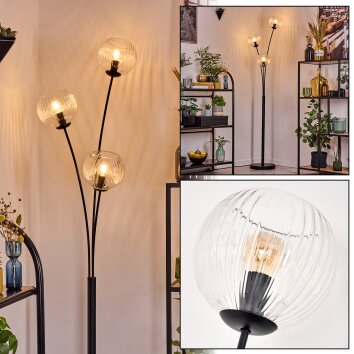 Koyoto Stehleuchte Glas 15 cm Klar, 3-flammig