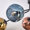 Ripoll Deckenleuchte Glas 15 cm Blau, Gold, Kupferfarben, 6-flammig