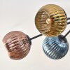 Koyoto Deckenleuchte Glas 15 cm Blau, Gold, Kupferfarben, 8-flammig