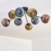 Koyoto Deckenleuchte Glas 15 cm Blau, Gold, Kupferfarben, 8-flammig