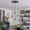 Koyoto Hängeleuchte Glas 15 cm Klar, Rauchfarben, 4-flammig