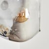 Ripoll Wandleuchte Glas 15 cm Bernsteinfarben, Klar, Rauchfarben, 3-flammig