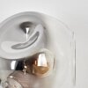 Ripoll Wandleuchte Glas 15 cm Bernsteinfarben, Klar, Rauchfarben, 3-flammig