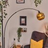 Ripoll Bogenlampe Glas 25 cm Schwarz, 1-flammig