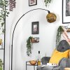 Ripoll Bogenlampe Glas 25 cm Schwarz, 1-flammig