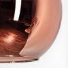 Koyoto Stehleuchte Glas 25 cm Schwarz, 1-flammig