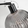 Koyoto Stehleuchte Glas 20 cm Schwarz, 1-flammig