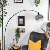 Koyoto Stehleuchte Glas 25 cm Schwarz, 1-flammig