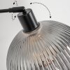 Koyoto Stehleuchte Glas 25 cm Schwarz, 1-flammig