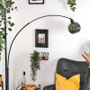 Koyoto Stehleuchte Glas 20 cm Schwarz, 1-flammig