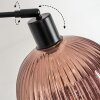 Koyoto Stehleuchte Glas 20 cm Schwarz, 1-flammig