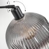 Ripoll Bogenstehlampe Glas 25 cm Schwarz, 1-flammig