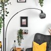 Ripoll Stehleuchte Glas 20 cm Schwarz, 1-flammig