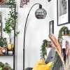 Ripoll Stehleuchte Glas 20 cm Schwarz, 1-flammig