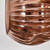 Ripoll Wandleuchte Glas 15 cm Gold, Kupferfarben, Rauchfarben, 3-flammig