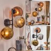 Ripoll Wandleuchte Glas 15 cm Chrom, Gold, Kupferfarben, Rauchfarben, 3-flammig