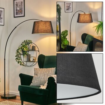 Bassagoda Stehleuchte 40 cm Schwarz, 1-flammig