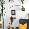 Ripoll Stehleuchte Glas 20 cm Schwarz, 1-flammig