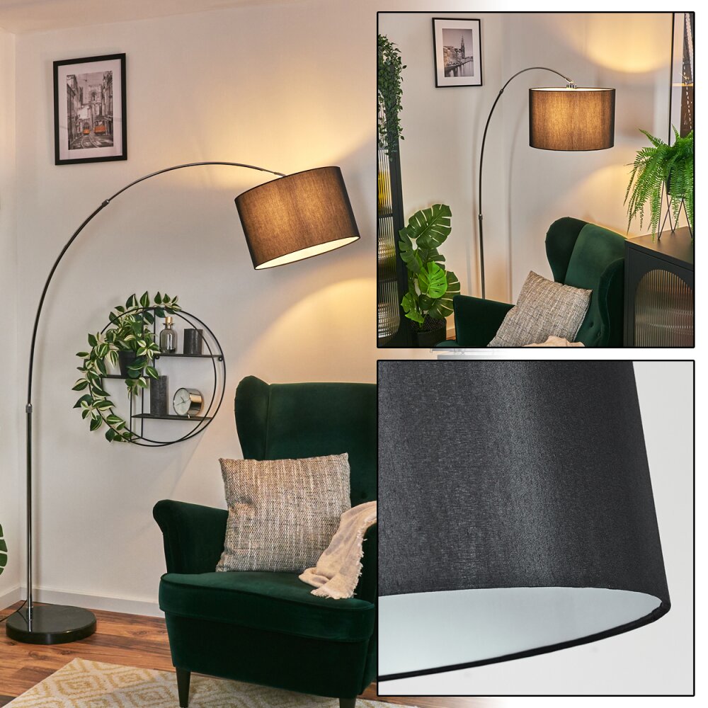 Soungou Stehleuchte 38 cm Chrom, Schwarz, 1-flammig main product photo