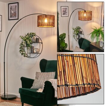 Cando Stehleuchte 35 cm Schwarz, 1-flammig