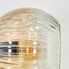 Ripoll Wandleuchte Glas 15 cm Bernsteinfarben, Klar, 3-flammig