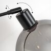 Koyoto Stehleuchte Glas 20 cm Schwarz, 1-flammig