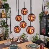 Gastor Hängeleuchte Glas 20 cm Kupferfarben, 6-flammig