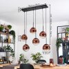 Gastor Hängeleuchte Glas 20 cm Klar, Kupferfarben, 6-flammig
