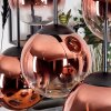 Gastor Hängeleuchte Glas 25 cm Klar, Kupferfarben, 6-flammig