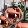 Gastor Hängeleuchte Glas 25 cm Klar, Kupferfarben, 6-flammig
