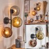 Ripoll Wandleuchte Glas 15 cm Gold, Klar, Kupferfarben, Rauchfarben, 3-flammig