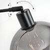 Koyoto Stehleuchte Glas 20 cm Schwarz, 1-flammig