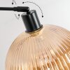 Koyoto Stehleuchte Glas 25 cm Schwarz, 1-flammig