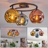 Ripoll Deckenleuchte Glas 15 cm Blau, Gold, Kupferfarben, 3-flammig