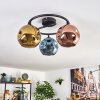 Ripoll Deckenleuchte Glas 15 cm Blau, Gold, Kupferfarben, 3-flammig