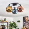 Ripoll Deckenleuchte Glas 15 cm Blau, Gold, Kupferfarben, 3-flammig