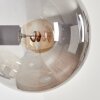 Gastor Wandleuchte Glas 15 cm Bernsteinfarben, Rauchfarben, 3-flammig