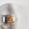 Gastor Wandleuchte Glas 15 cm Bernsteinfarben, Klar, Rauchfarben, 3-flammig
