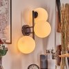 Gastor Wandleuchte Glas 15 cm Weiß, 3-flammig